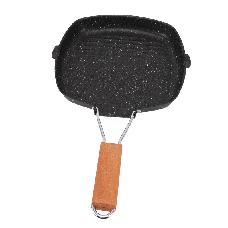 Frying Pan Outdoor Household Folding Beech Handle Energy Saving Non