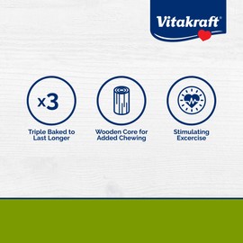 Vitakraft Rabbit Popped Grains & Honey Treat Sticks 2 Pack, 3.0 Ounce
