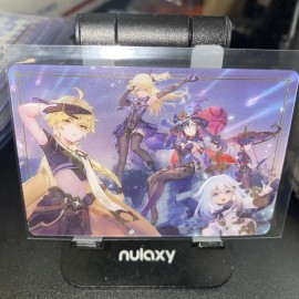 BANDAI CARDDASS GENSHIN IMPACT AETHER MONA SCARAMOUCHE METAL CARD 2-19