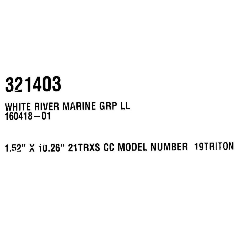 Triton Boat Raised Decal Sticker | 21 TRXS