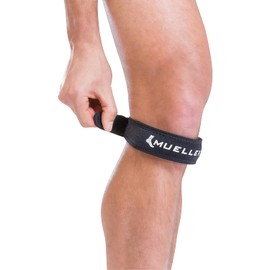 Mueller Jumper's Knee Strap, Black, One Size Fits Most | Single Strap Knee Brace