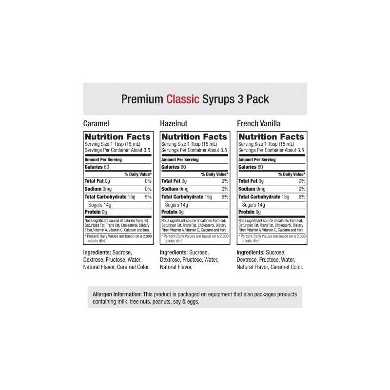Amoretti - Classic Syrups 3 Pack - 1.69 Fl oz