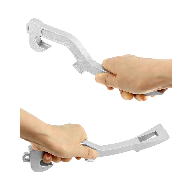 QWORK Fire Hose Spanner Wrench, Universal Aluminum, Fire Equipment, 11-7/8"