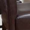 Christopher Knight Home Lopez Leather Bar Stools, 2-Pcs Set, Brown