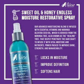 THE MANE CHOICE - Tropical Moringa Sweet Oil & Honey Endless Moisture Restorative Spray (8 fl. oz.)