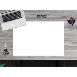 Desk Mat for Children and Adults - Desk Mat White - 60 x 40 cm - Made in Germany