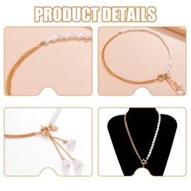 Vintage Imitation Pearl Necklace, Short Multi Layer Choker Pearl Necklace, Pearl Necklace with Pendant, Faux Pearl Necklace, Costume Necklace for Women