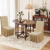 Fhberni Elastic Dining Chair Covers 2 Pack - Stretch Washable