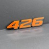 Emblem Badge 2x Orange Black 426 Hemi Emblems 426 Side