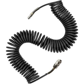 Antesen Air Compressor Hose Polyurethane(PU) Flexible Air Line PVC Hose with 1/4" Europe Quick Coupler and Plug Fittings 9m Length (Style 1)