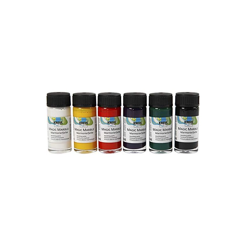 KREUL MAGIC MARBLE PAINT SET OF 6 BASIC COLOURS -