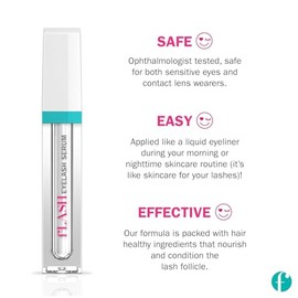 Flash - Sérum para pestañas amplificador de pestañas, 2 ml
