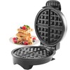 Belgian Waffle Maker- Non-Stick 7" Waffler Iron w Adjustable Browning
