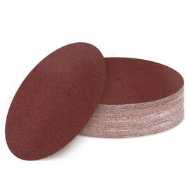Icastny 180mm Sanding Discs, 40 Grit, 30Pcs, Aluminium Oxide, 7Inch Sander Discs, Compatible with Orbital, Drywall & Long Handle Sanders