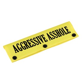 Funny Doggy Leash Sleeve Aggressive Ashole Dog Leash Wrap Dog Owner Pet Birthday Gift (Aggressive Ashole)