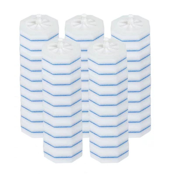 50 PCS Toilet Brush Heads Wand Refills Compatible with Clorox