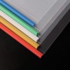 upain10 Pieces A4 Report Covers with Sliding Bar Clear Files