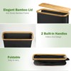 Toilet Paper Basket, Toilet Paper Storage with Lid - Bamboo