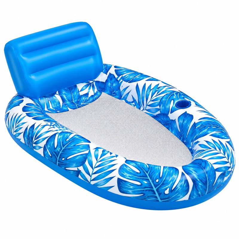 Adult Inflatable Pool Lounger for Summer Relaxation – Mesh Seat