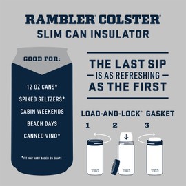 YETI Rambler 12 oz. Colster Slim Can Insulator for the Slim Hard Seltzer Cans, Sandstone Pink (NO CAN INSERT)