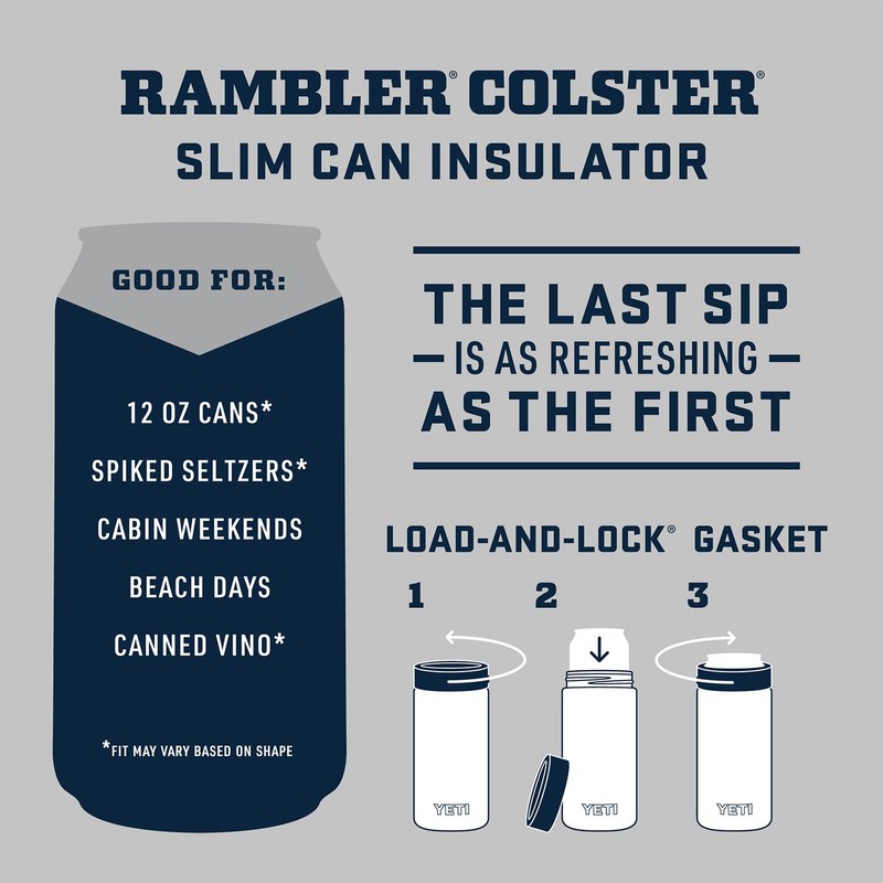 YETI Rambler 12 oz. Colster Slim Can Insulator for the