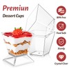 50 Pack 3.5 oz Mini Dessert Cups with Lids and