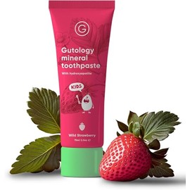 Gutology Kids Natural Probiotic Hydroxyapatite Toothpaste Fluoride Free Toothpaste Remineralising Enamel Repair Suitable for Children 2+ Helps Sensiti