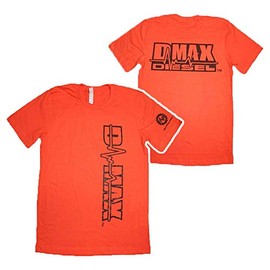 Dmax Duramax Truck Tee T-Shirt DPP Trucker Gear 4X4 Med. Orange