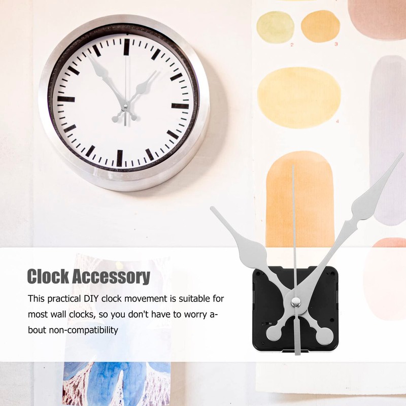 DOITOOL 4Pcs Quartz s Non-Ticking Silent Clock Mechanism with 16