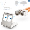 deleyCON 4 x CAT6a Keystone Jack Module with 2 x