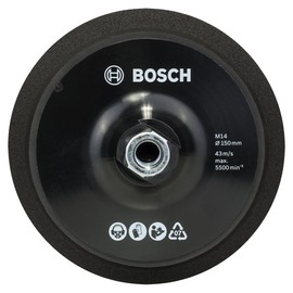 Bosch 2608612027 150 mm Diameter M14 Backing Pad with Velcro Type Fastening System