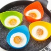YomiFamily 4 Pack Silicone Egg Poacher Cups with Ring Standers,