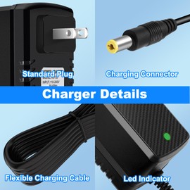 24V Charger for Kids Ride On Car Toys for Best Choice Products Wrangler SUV Kid Trax Dynacraft Bumper Kidzone Jeep Tractor Toy Car 24 Volt Universal Battery Charger