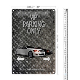 VIP Parking Only | Metallschild | Exklusiver Parkplatz | 20 cm x 30 cm