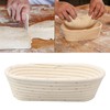 25cm Bread Proofing Basket Set Oval Natural Rattan Sourdough Proofing