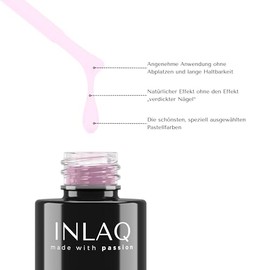 INLAQ® UV Nagellack Rosa - 6 ml Hema Free - Langlebiger UV Lack - Nail Polish - Essential Kollektion - Gelnägel - Shellac Gel - Gellack ohne Hema | 1001- French Pink