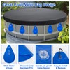 8 Pack Pool Cover Weights with Hooks, Thick PVC Pool