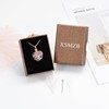 XSMZB Tree of Life Urn Necklace for Women Crystal Heart