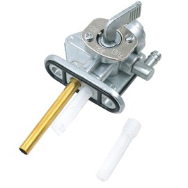 AHL Gas Fuel Tank Petcock Switch Valve Fuel Filter 100cm Oil Tube Set Compatible with Kawasaki Ninja 250R EX250F 1988-2007,EX500 EX 500 1987-1996,500R EX500D 1997-2009,ZR1100 1992-1995