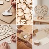 100 Pcs 1" Wooden Hearts for Crafts, DIY Ornaments, Hanging