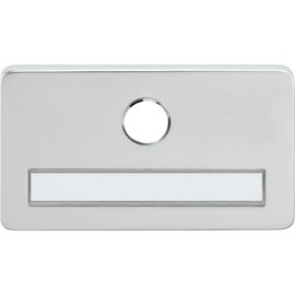 MARCHESI Spy Name Plate with 14mm Bore Anodised Silver