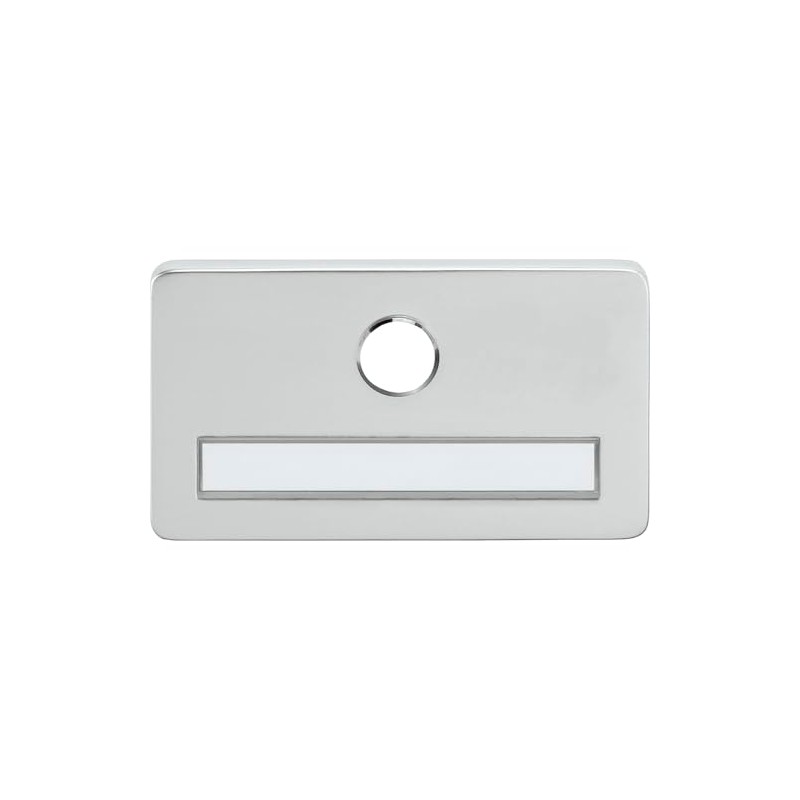 MARCHESI Spy Name Plate with 14mm Bore Anodised Silver