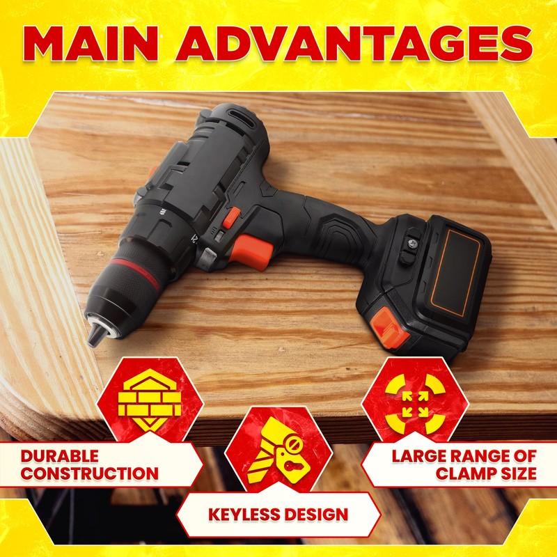 Keyless Drill Chuck SDS Adapter - 1/2-20 UNF Drill Chuck