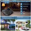 Wuloo Wireless Doorbells for Home, Solar Driveway Alarm, Multifunctional Wireless