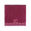 JILLSTUART 58-1570070 Point Heart Towel Handkerchief, Burgundy Full Fee Cotton,