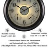 CLXEAST Illuminated Indoor Outdoor Clocks Waterproof 18 inch with Smart