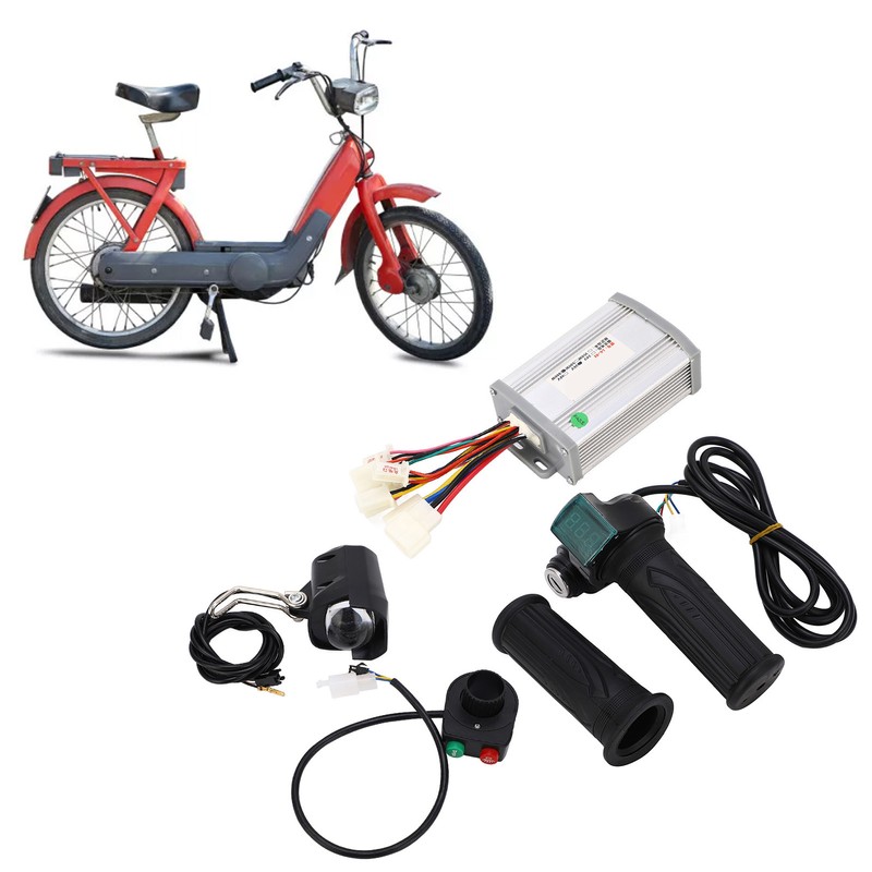 36V 800W Electric Bike Controller Handlebar Kit Overcurrent Protection Brush