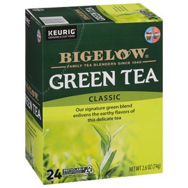 Bigelow Tea Green Tea Keurig K-Cup Pods, Caffeinated Tea Keurig Tea Pods, 24 Count Box (Pack of 4), 96 Total K-Cup Pods
