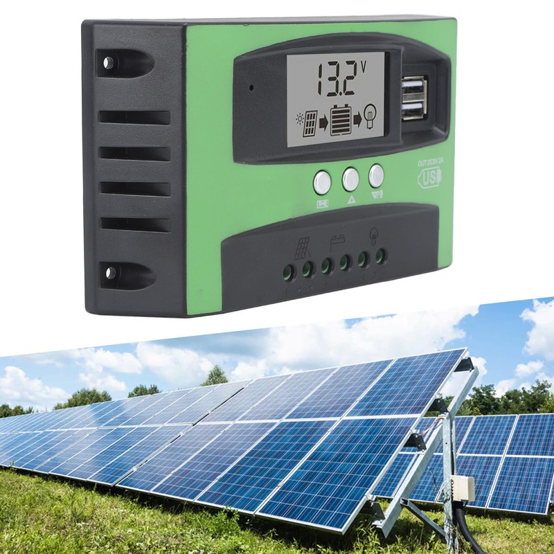 Solar Charge Controller with Dual USB Port 12V 24V MPPT