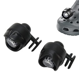Faros Delanteros para, 2 Piezas de Luces, Accesorio para Linternas para, Accesorios Impermeables para Niños y Adultos, Zuecos, Zapatos, Linternas LED para Acampar Al Aire Libre,